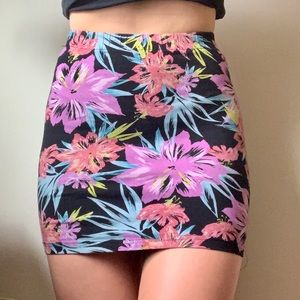 Floral Mini Skirt